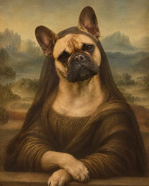 Example: a pet in the Mona Lisa style
