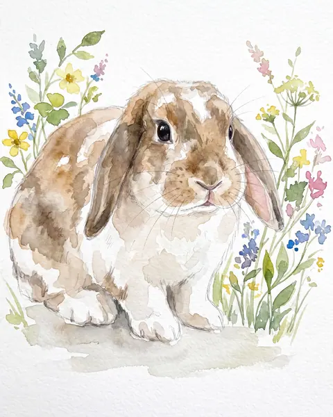 Example: a pet in the Watercolour style